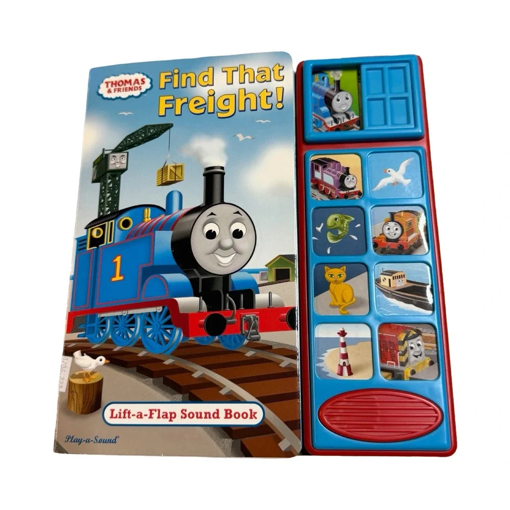 Thomas & Friends Find That Freight! Lift-a-Flap Sound Board Book 2007 Train Toy